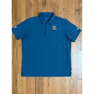 Chicago Bears NFL Nike Dri-Fit Blue Men's Short Sleeve Polo Shirt‎ Size XXL- EUC